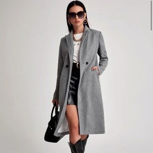 Double Button Long Coat